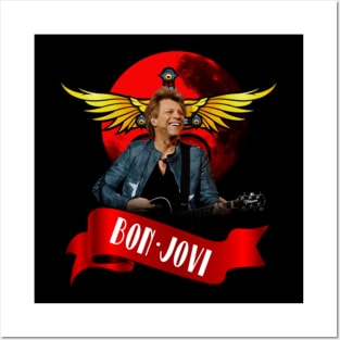 Red moon Vintage Jovi Posters and Art